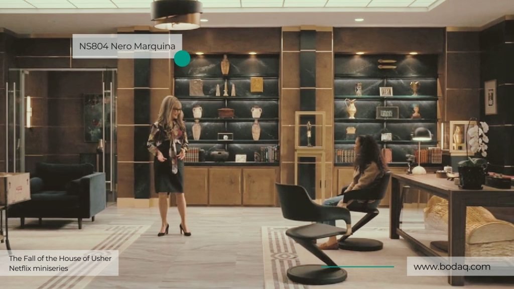 NS804 on the Madeleine's Usher office wall