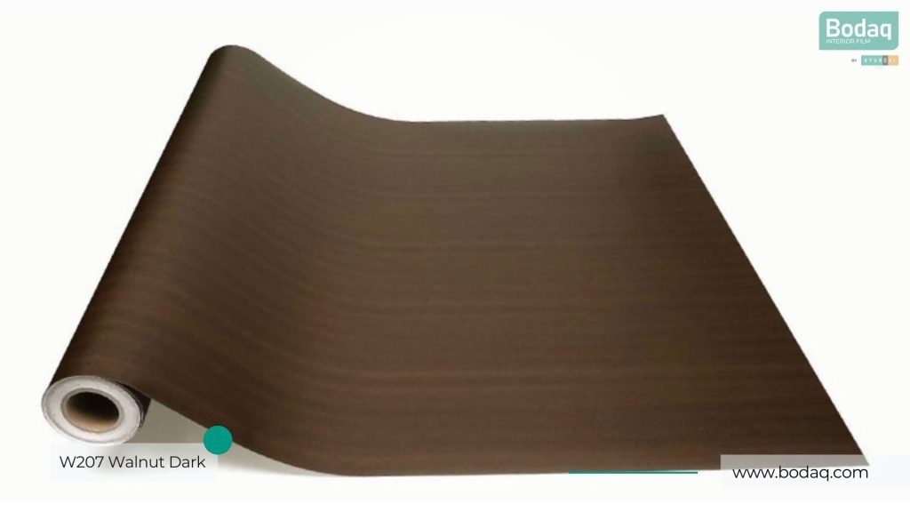 W207 Walnut Dark Wood Interior Film - Standard Wood Collection 14 W207 Full Roll