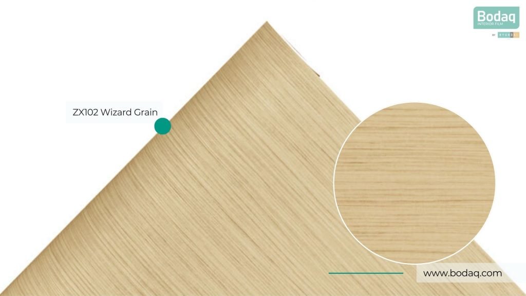 ZX102 Wizard Grain Interior Film - Wood Collection 9 ZX102 Close-up and Zoom-in