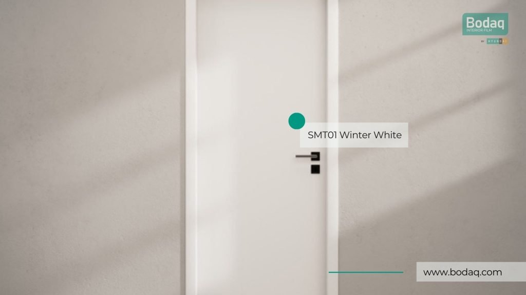 SMT01 Winter White Interior Film - Super Matte Collection 9 SMT01 Winter White: Door