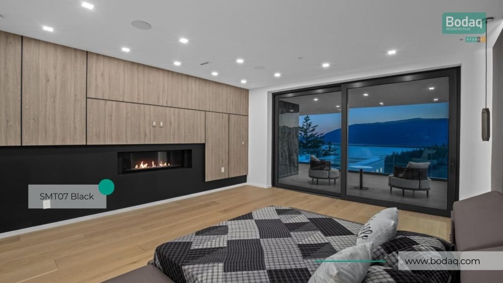 SMT07 Black Super Matte - Super Matte Collection 6 SMT07: Fireplace wall