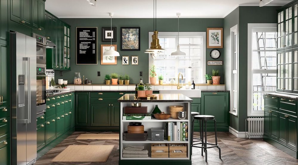 Ikea canada green kitchen