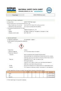 Bodaq Primer MSDS