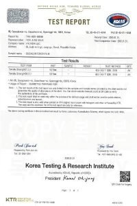 Tensile Strength Test