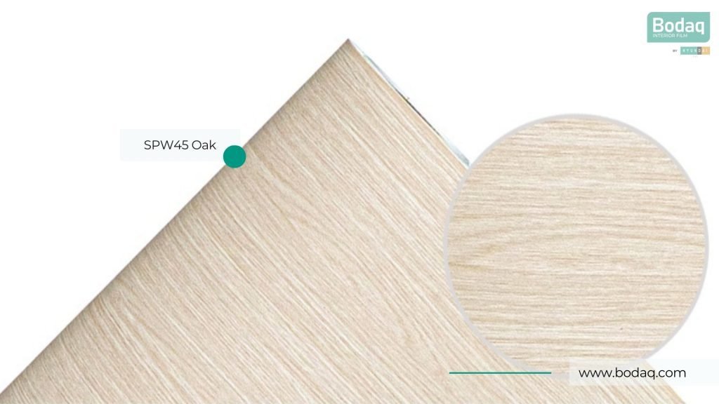 SPW45 Oak Interior Film - Origin Wood Collection 11 SPW45 Close-up and Zoom-in