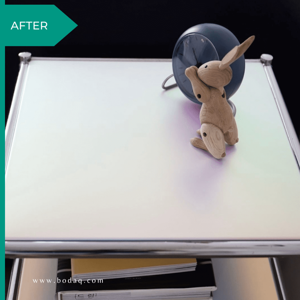 how to wrap a shelf. after pic