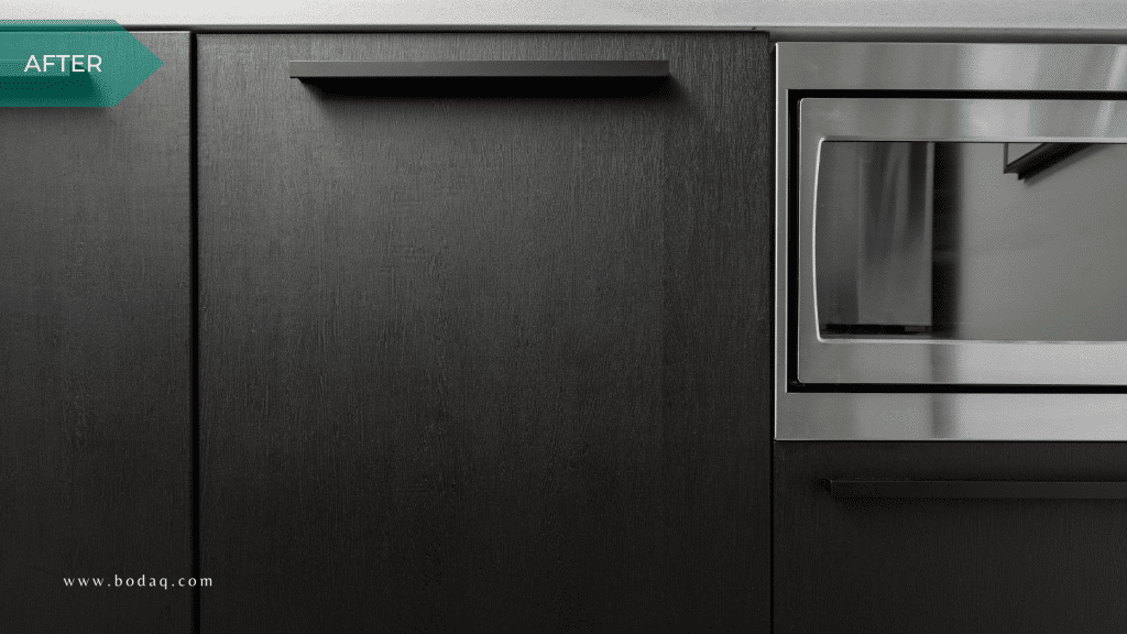 After refinishing with interior film