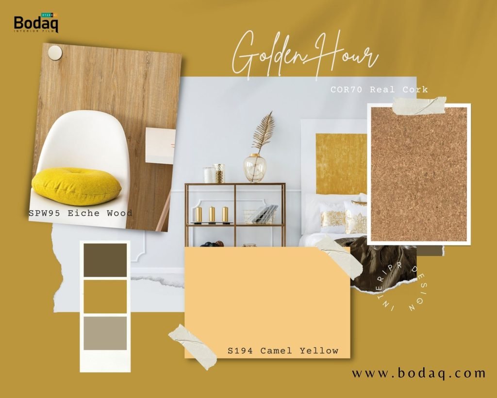 Interior design trends 2023. Golden Hour