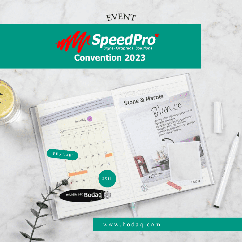 Bodaq Interior Film to be showcased at the SpeedPro Canada Convention 2023 on February 25th at Toronto Airport Marriott Hotel