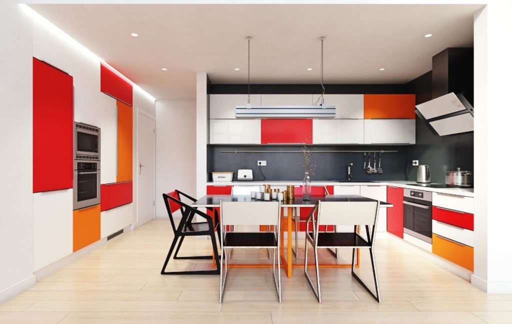 Japanese style color combinations: red and black