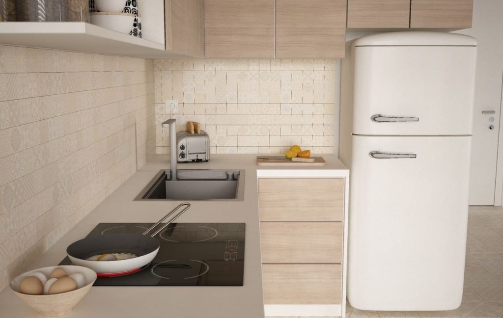 Compact fridge for a small kitchen