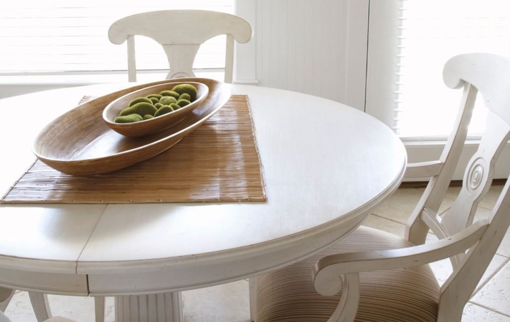 Foldable dining table in a small kitchen