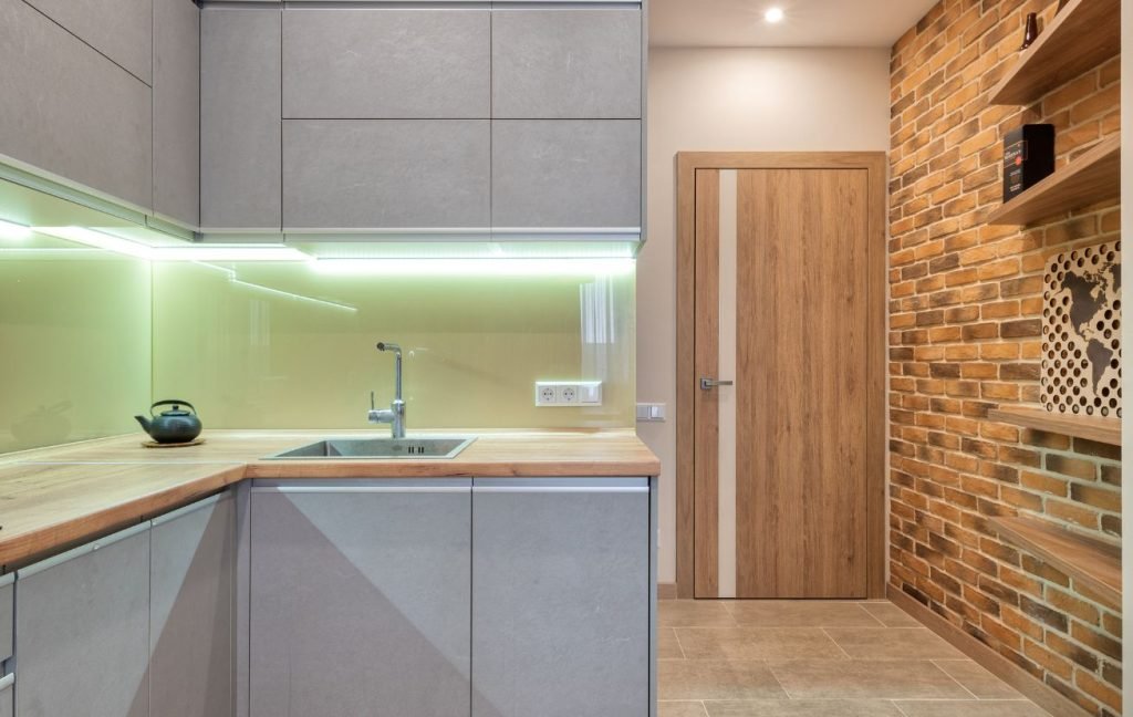 Install under-cabinet light fixtures