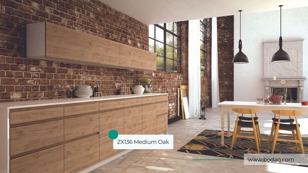 How to update kitchen cabinets: use interior film