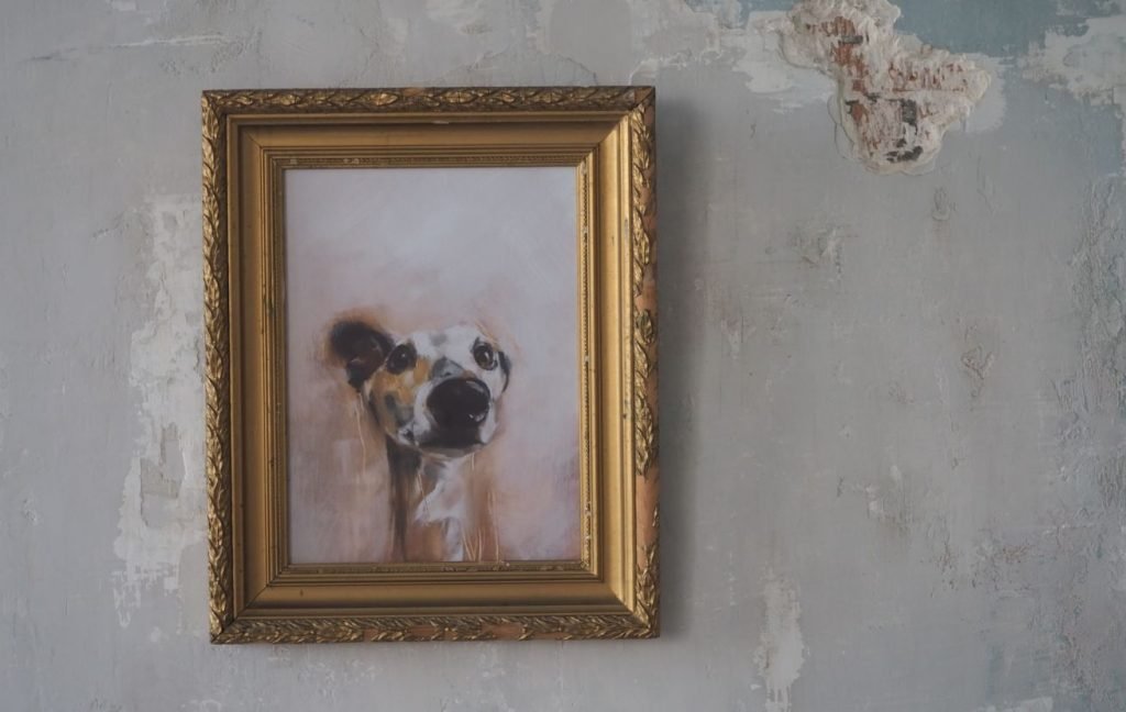 How to reuse an old art piece: reframe it