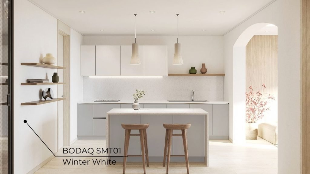 SMT01 Winter White on the walls