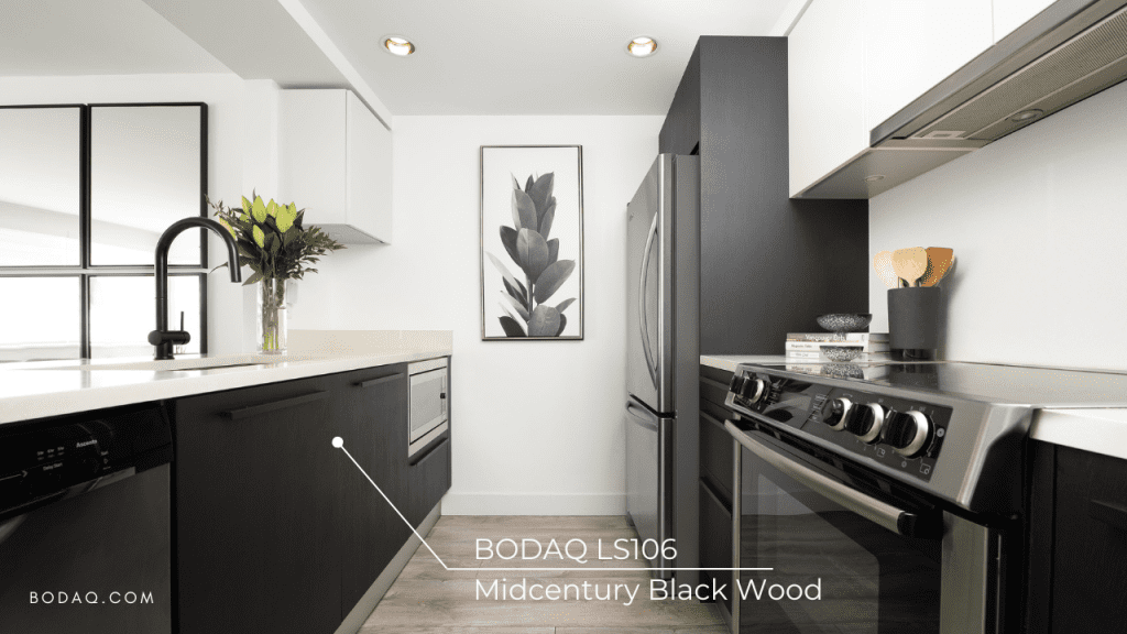 Furniture wrapped with architectural vinyl