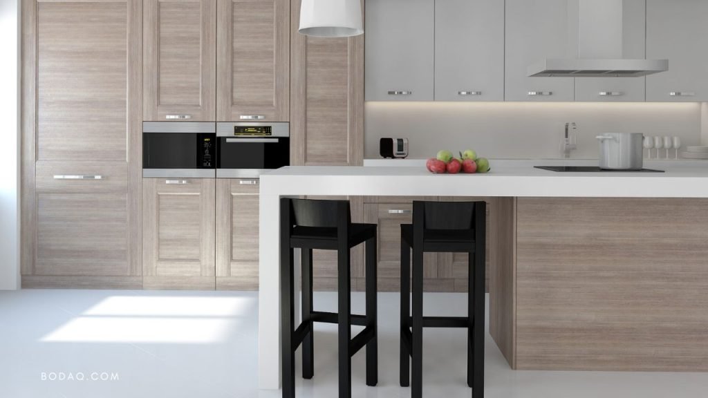 Waterfall design: modern kitchen island design ideas