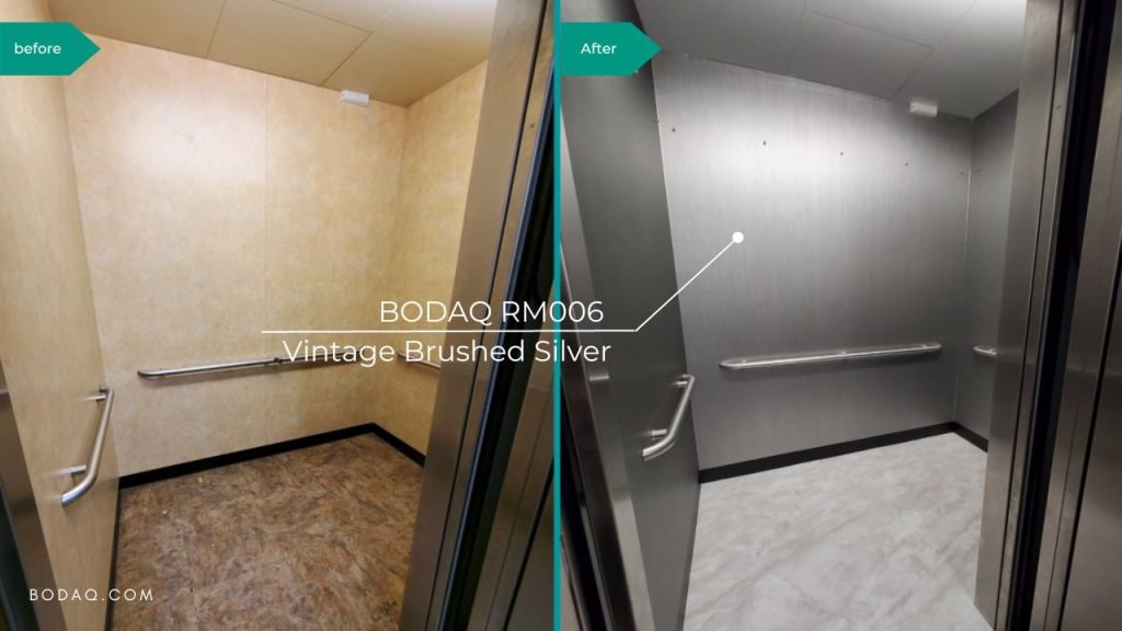 RM006 architectural vinyl in the elvator