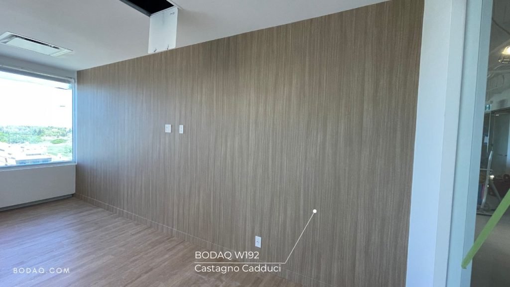 W192 Castagno Cadduci used to wrap the wall