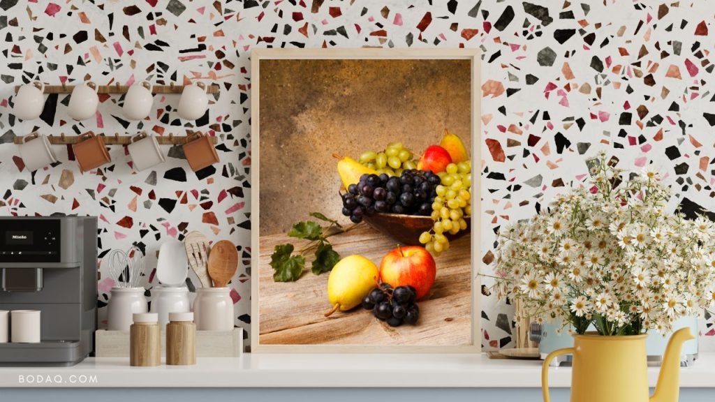 Simple wall decor ideas: use wallpaper