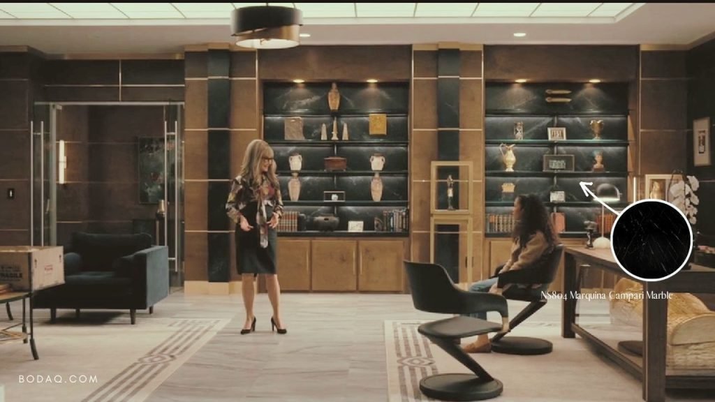 Year in Review: NS804 Marquina Campari marble in the Netflix show "The Fall of the House of Usher"