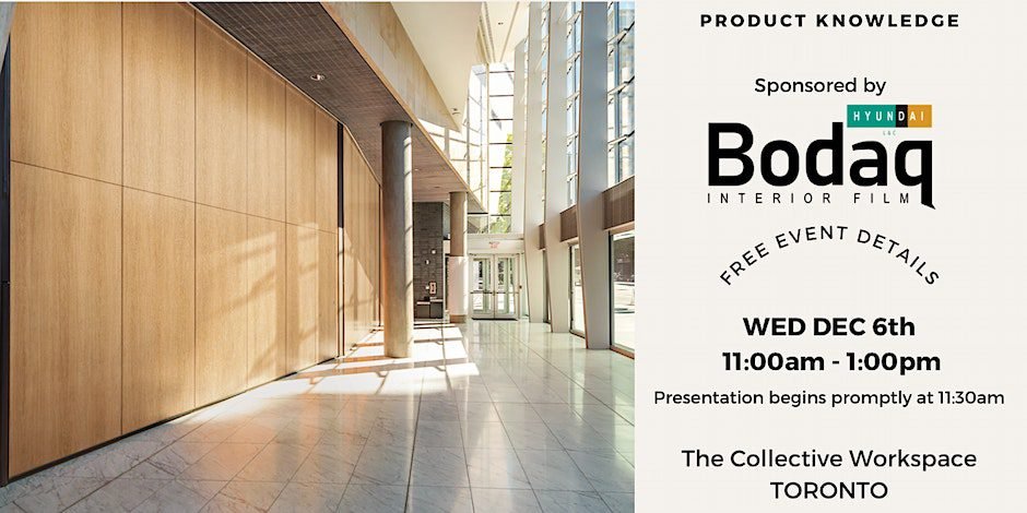 Bodaq Knowledge Session on Dec 6 at The Collective Workspace in Toronto
