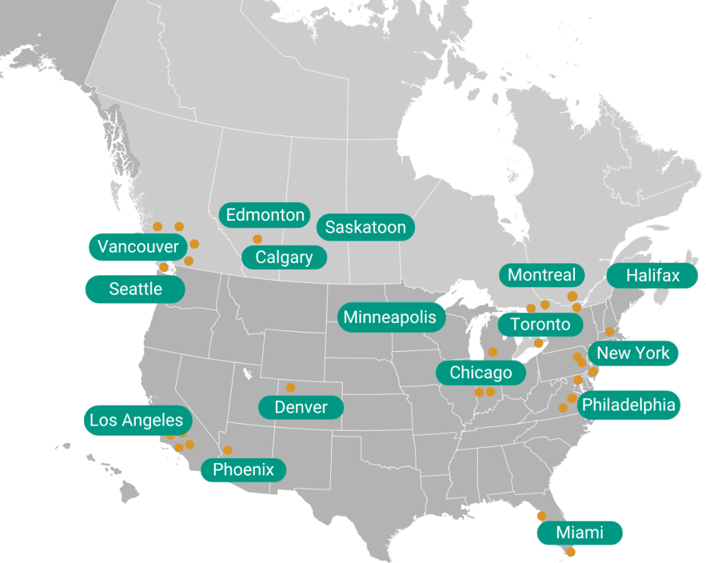 Map of BODAQ Representatives