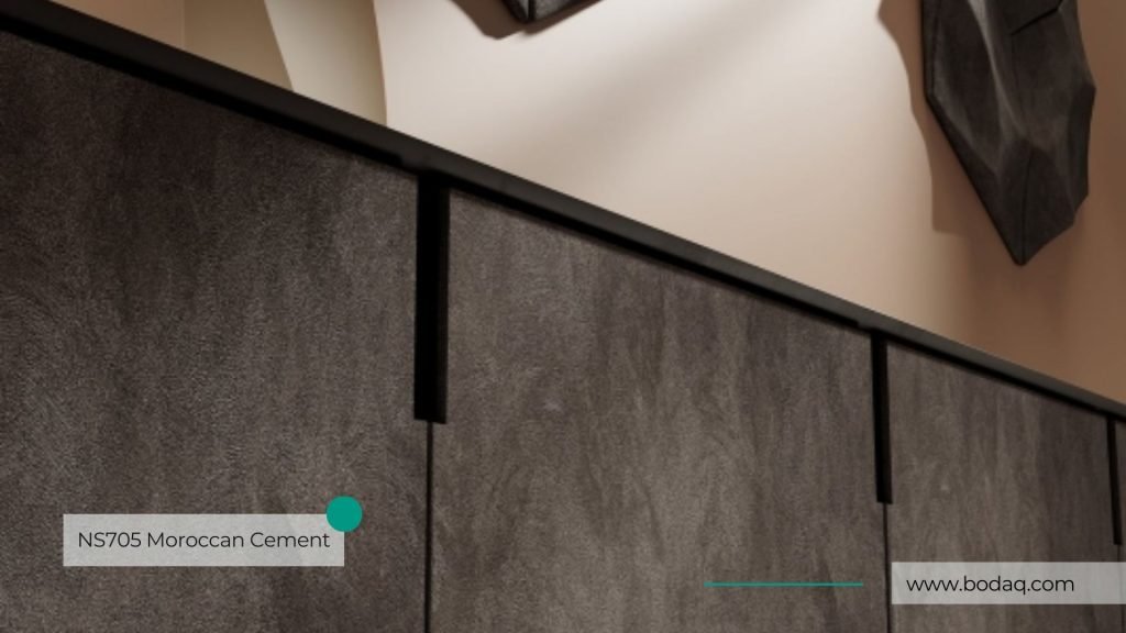 Cabinet Doors refinished with NS705 Moroccan Cement