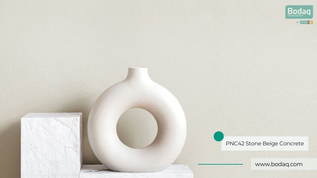 PNC42 Stone Beige Concrete - Basic Collection 11 Wall Refinished with PNC42 Stone Beige Concrete