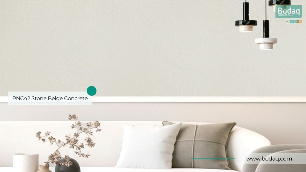 PNC42 Stone Beige Concrete - Basic Collection 10 Wall Refinished with PNC42 Stone Beige Concrete