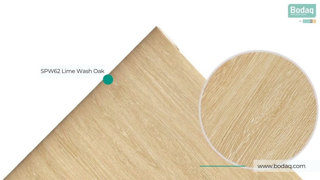 SPW62 Lime Wash Oak Interior Film - Origin Wood Collection 12 SPW62 Roll Close-up and Zoom-in