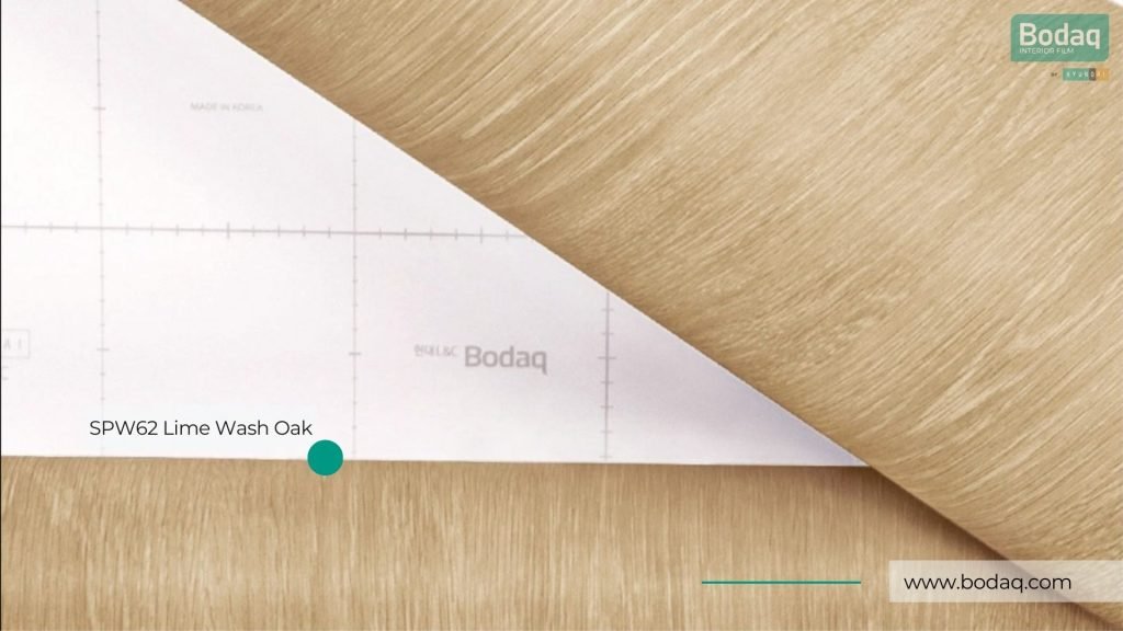 SPW62 Lime Wash Oak Interior Film - Origin Wood Collection 14 SPW62 Backing