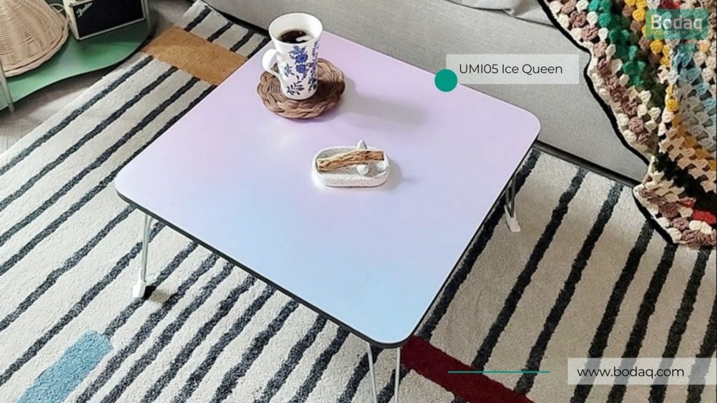 UMI05 Ice Queen Hologram - Metal Collection 8 UMI05 Ice Queen Applied to the Coffee Table