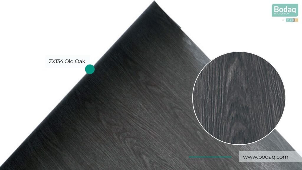 ZX134 Radiant Night Oak Film - Wood Collection 12 ZX134 Close-up and Zoom-in