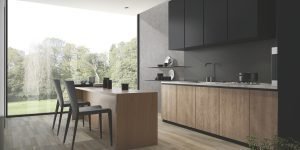 Kitchen refinish with vinyl film