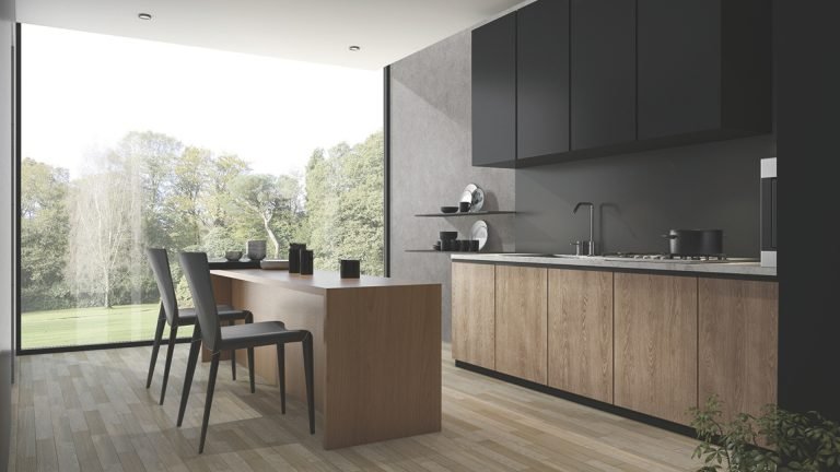 Kitchen refinish with vinyl film